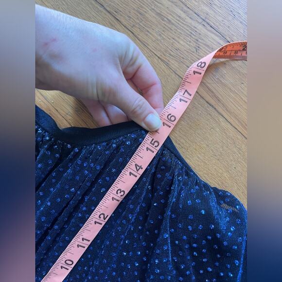 Late 90s Early Y2K Blue Metallic Tube Top Prom Dress - Picture 4 of 6